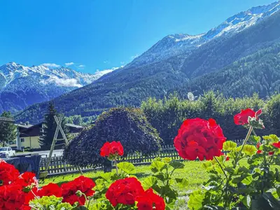 Ein allgemeiner Bergblick oder ein Berglick von der Ferienwohnung aus