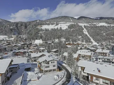 Ein allgemeiner Bergblick oder ein Berglick von der Ferienwohnung aus
