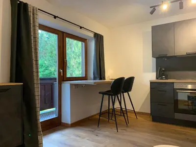 Küche/Küchenzeile in der Unterkunft APART-MONTES