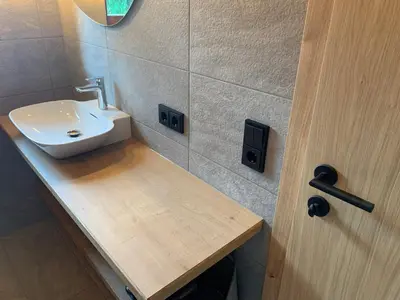 Ein Badezimmer in der Unterkunft APART-MONTES