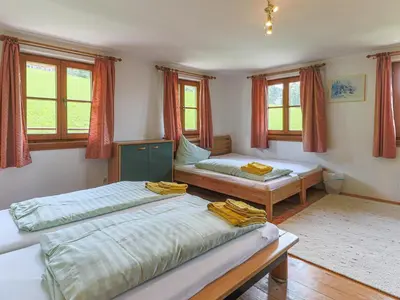 Ein Bett oder Betten in einem Zimmer der Unterkunft Feilgrub 2