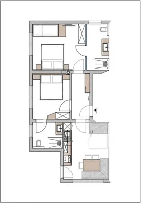 Grundriss der Unterkunft Appartements Danijela