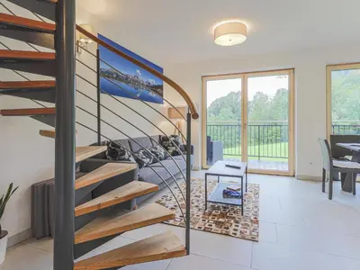 Ein Sitzbereich in der Unterkunft Ferienhaus Rabl