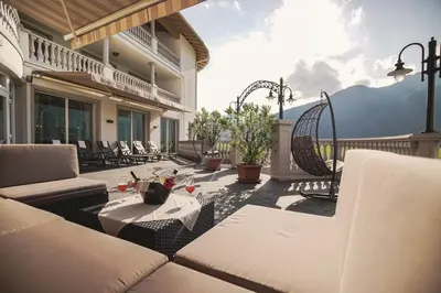 Ein Balkon oder eine Terrasse in der Unterkunft Posthotel Erlerwirt