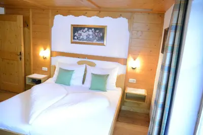 Ein Bett oder Betten in einem Zimmer der Unterkunft Appartements Alpenblick