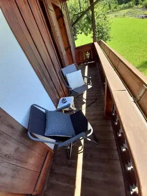 Ein Sitzbereich in der Unterkunft Ferienwohnung Andreas