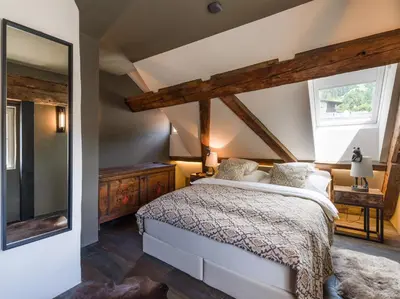 Ein Bett oder Betten in einem Zimmer der Unterkunft Appartement Milda im Haus Messinger - by NV-Appartements