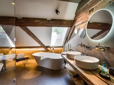 Ein Badezimmer in der Unterkunft Appartement Milda im Haus Messinger - by NV-Appartements