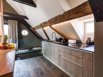 Küche/Küchenzeile in der Unterkunft Appartement Milda im Haus Messinger - by NV-Appartements