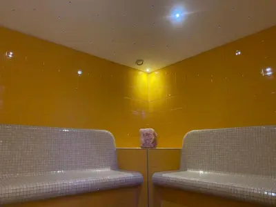 Ein Sitzbereich in der Unterkunft Hotel Malerhaus