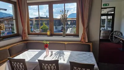 Ein Sitzbereich in der Unterkunft Das Alpin - Hotel Garni Guesthouse