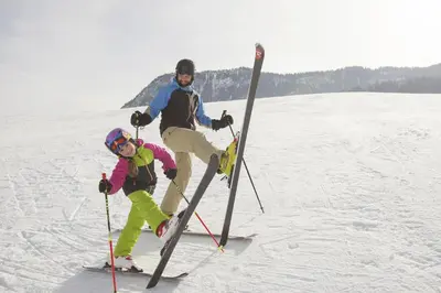 Skifahren im Hotel oder in der Nähe