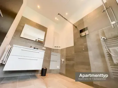 Ein Badezimmer in der Unterkunft Apartment Spitzenblick
