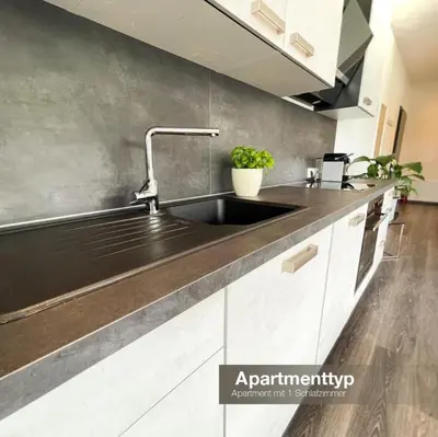Küche/Küchenzeile in der Unterkunft Apartment Spitzenblick