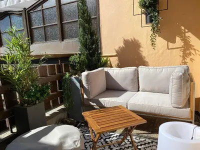 Ein Sitzbereich in der Unterkunft Alpine Lodge by Apartment Managers