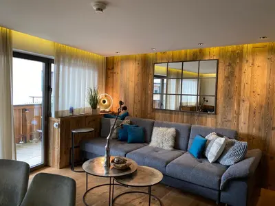 Ein Sitzbereich in der Unterkunft Alpine Lodge by Apartment Managers
