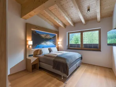 Ein Bett oder Betten in einem Zimmer der Unterkunft Appartements Steinberg