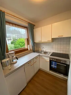 Küche/Küchenzeile in der Unterkunft Appartement Haselsperger