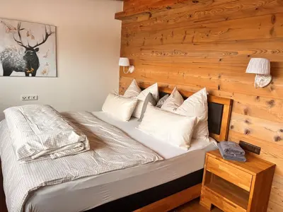 Ein Bett oder Betten in einem Zimmer der Unterkunft Penthouse Sonnenplatzl