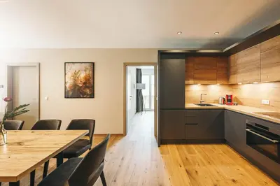 Küche/Küchenzeile in der Unterkunft REMIND Apartements Brixental