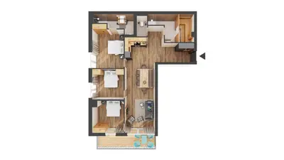 Grundriss der Unterkunft REMIND Apartements Brixental