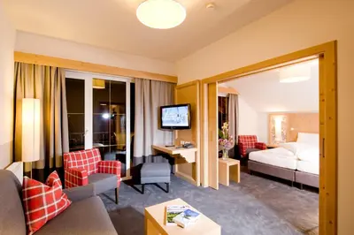 Ein Bett oder Betten in einem Zimmer der Unterkunft Hotel Feldwebel