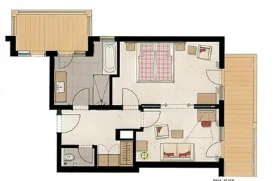 Grundriss der Unterkunft Hotel Feldwebel