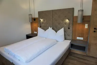 Ein Bett oder Betten in einem Zimmer der Unterkunft Apart Mountain