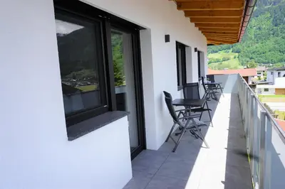 Ein Balkon oder eine Terrasse in der Unterkunft Apart Mountain