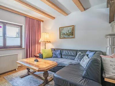 Ein Sitzbereich in der Unterkunft Ferienhaus Rieder