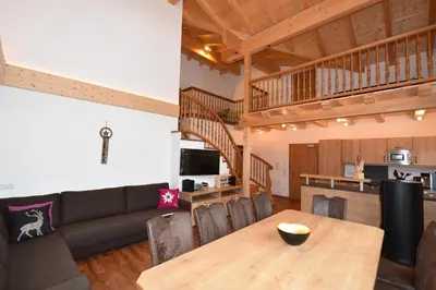 Küche/Küchenzeile in der Unterkunft Krölls Alpenchalet