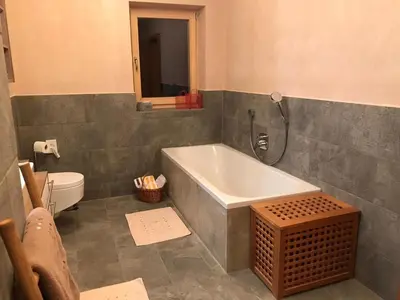 Ein Badezimmer in der Unterkunft Ferienwohnung Waldglück