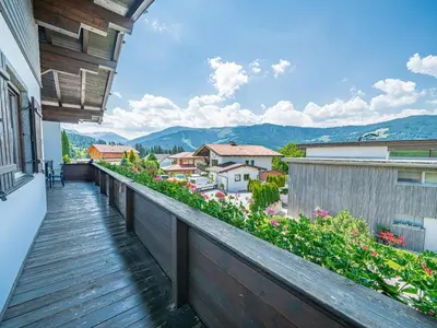 Ein allgemeiner Bergblick oder ein Berglick von der Ferienwohnung aus