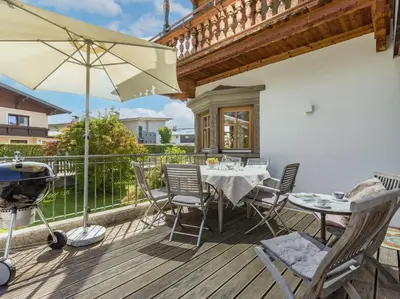 Ein Balkon oder eine Terrasse in der Unterkunft Villa Grete, St. Johann in Tirol