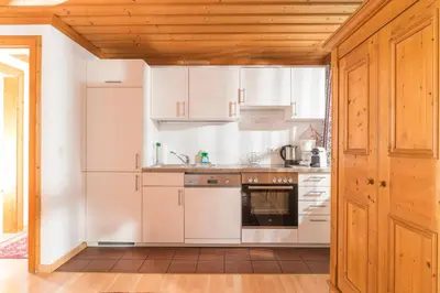 Küche/Küchenzeile in der Unterkunft Appartements Bernhofer