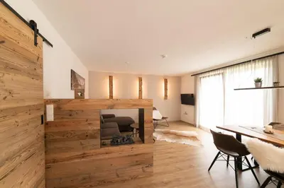 Ein Sitzbereich in der Unterkunft Alpen-Lounge Apartment 17