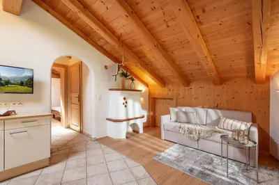 Ein Sitzbereich in der Unterkunft Ferienwohnung Tenn