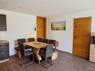 Küche/Küchenzeile in der Unterkunft Apartment Silberwald