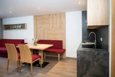 Küche/Küchenzeile in der Unterkunft Aparthotel Schindlhaus und Koia Premium Apartments
