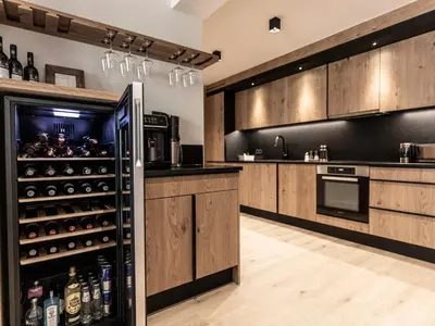Küche/Küchenzeile in der Unterkunft FRAU GANS - pure mountain apartments