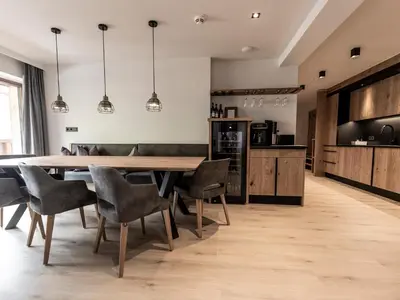 Küche/Küchenzeile in der Unterkunft FRAU GANS - pure mountain apartments