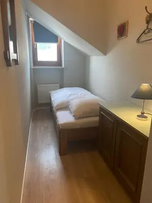 Ein Bett oder Betten in einem Zimmer der Unterkunft Gästehaus Johannes