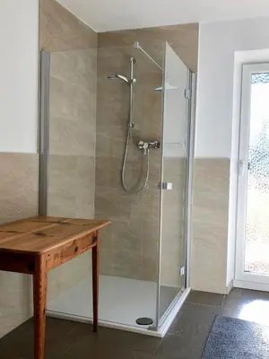 Ein Badezimmer in der Unterkunft Haus Widmann