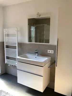 Ein Badezimmer in der Unterkunft Haus Widmann