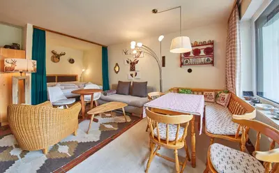 Ein Sitzbereich in der Unterkunft Appartement Homely