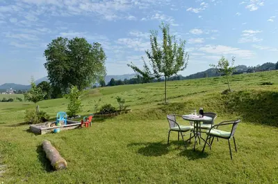Naturlandschaft in der Nähe des Bauernhofs