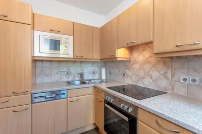 Küche/Küchenzeile in der Unterkunft Apartment Hintermaisalm