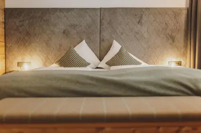 Ein Bett oder Betten in einem Zimmer der Unterkunft Der Gollinger