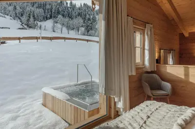 Hygna Chalets im Winter