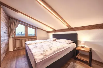 Ein Bett oder Betten in einem Zimmer der Unterkunft Haus Josef-Herold-Straße 17a